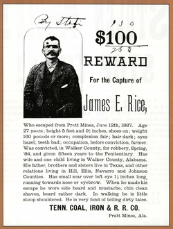 Alabama Heritage 19th Century Wanted Poster