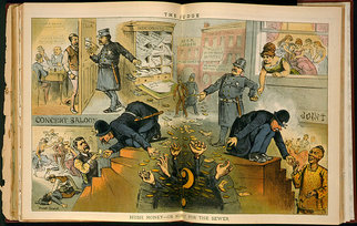 Nineteenth-century police protection cartoon