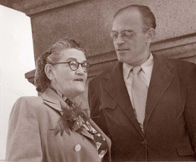 Solomon Auerbach and his mother