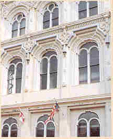 Facade of the Central Bank of Montgomery, Alabama