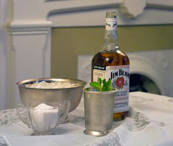 Silver and mint julep