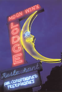 The Moon Winx Lodge sign