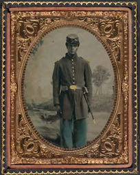 African American soldier the 103rd Regiment's Company B
