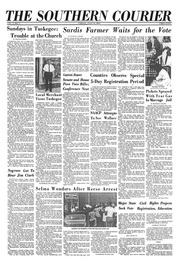 Alabama Heritage_The first issue of the Southern Courier appeared on July 16, 1965. (Tuskegee University Archives) 