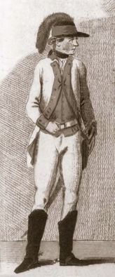 Illustration of a Member of George Washington's Guard