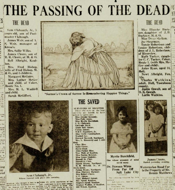 Tuscaloosa Mary Frances tragedy 1919