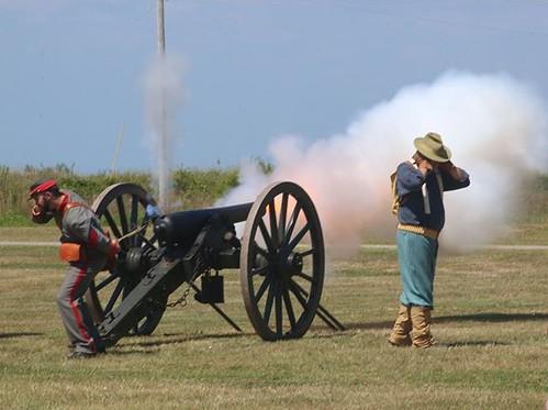 Canon demonstration at Fort Morgan Alabama