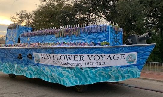 The Mayflower Society's Mardi Gras Float