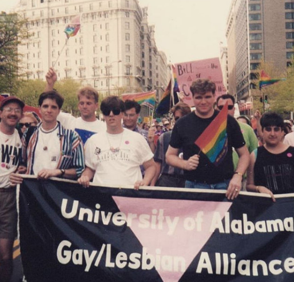 A pride march in Birmingham, Alabama, 1993.